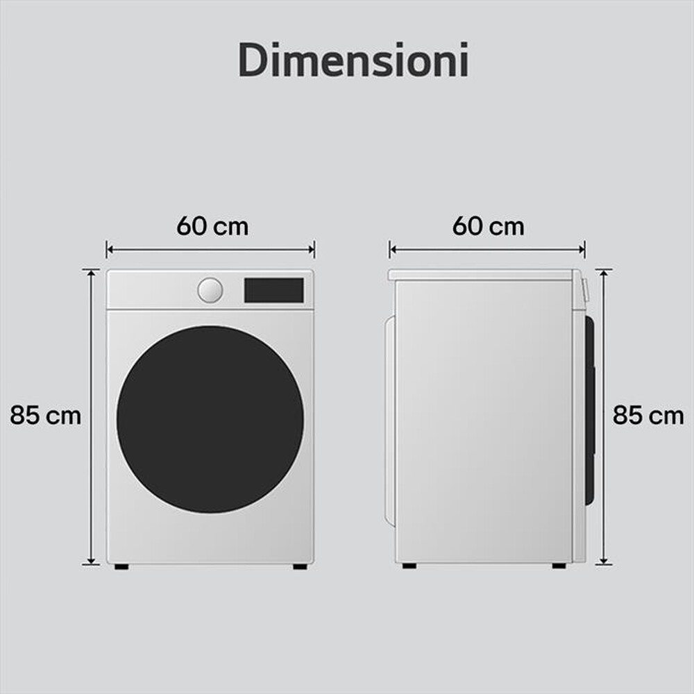 Immagine del prodotto LG - Asciugatrice RNA1008NWK 8Kg Classe D-Bianco