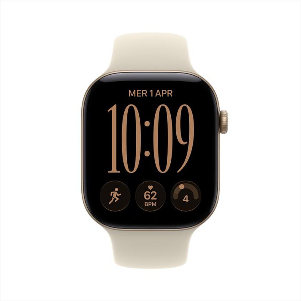Immagine del prodotto APPLE - Watch Series 12 GPS 46mm Alluminio Oro Chiaro-Sport Band Sabbia - S/M