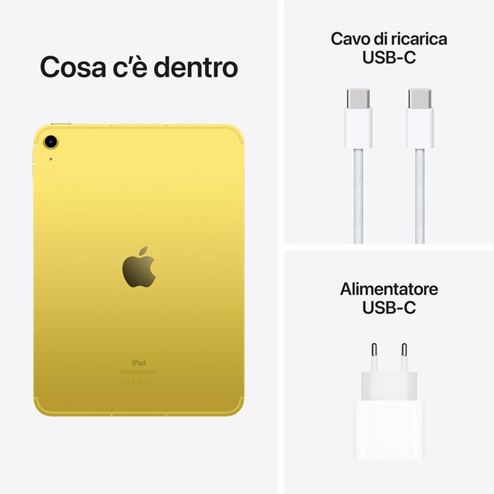 Immagine del prodotto APPLE - iPad 10.9" WI-FI + CELLULAR 64GB-Giallo