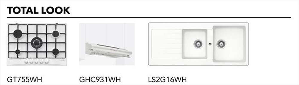 "GLEM GAS - Forno incasso elettrico GFM52WH-S3 Classe A-BIANCO"