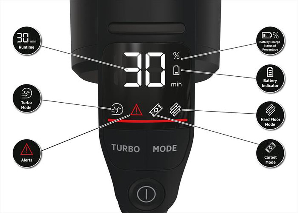 "HOOVER - Aspirapolvere ricaricabile HFX10P 011-Nero"