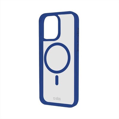SBS - Cover Mag per iPhone 15 Plus TEMAGCOLIP1567B-Trasparente/Blu