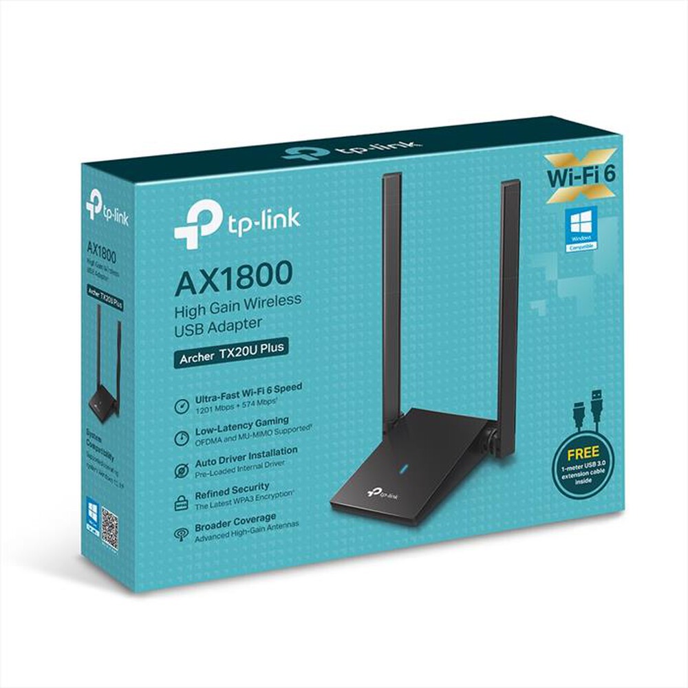 "TP-LINK - AX1800 HIGH GAIN WI-FI DUAL BAND USB ADAPTER"