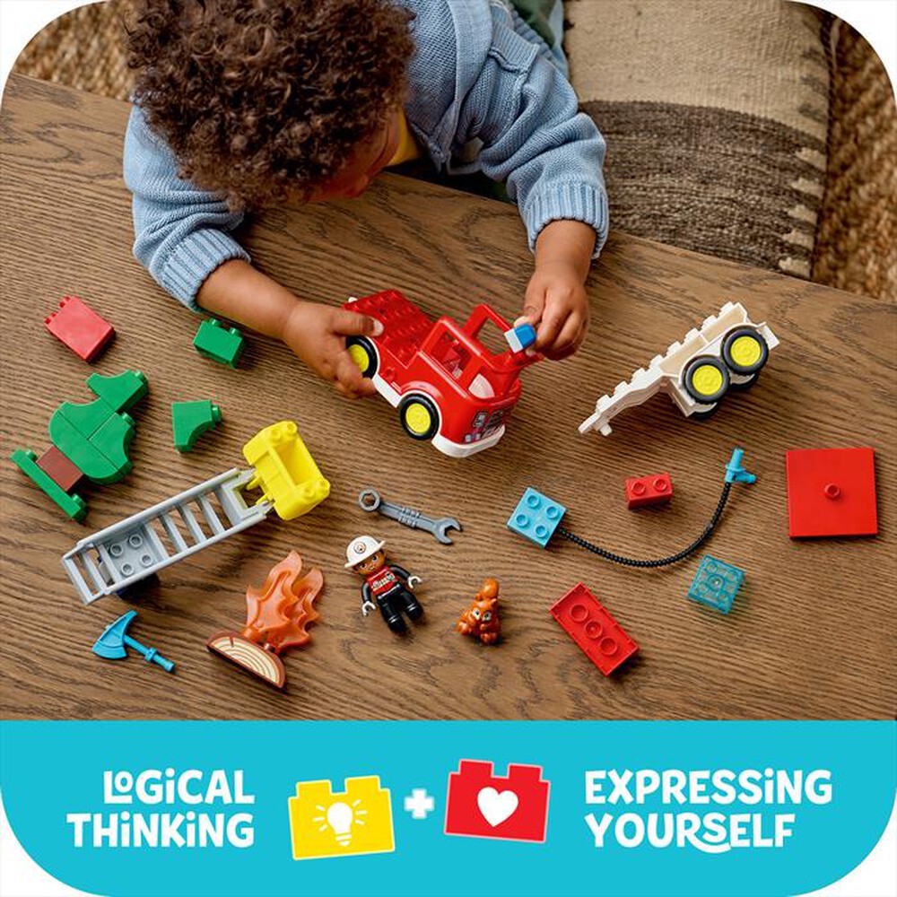 Immagine del prodotto LEGO - DUPLO Autopompa con manichetta e pompiere - 10473-Multicolore