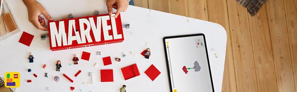 Immagine del prodotto LEGO - SUPER HEROES MARVEL Logo e Minifigure MARVEL 76313