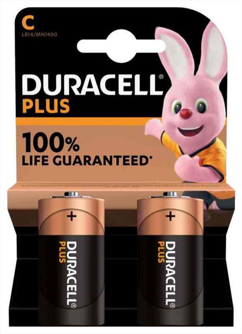 "DURACELL - DURACELL PLUS 100 MEZZATORCIA(C),2 PEZZI BL MN1400"