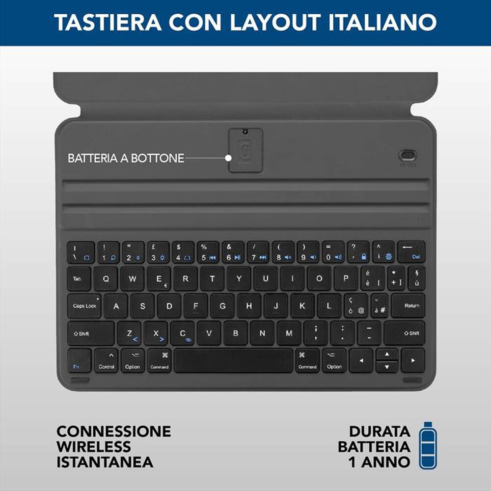 Immagine del prodotto CELLULARLINE - Custodia per iPad fino a 11" KEYPAD CASE-Black