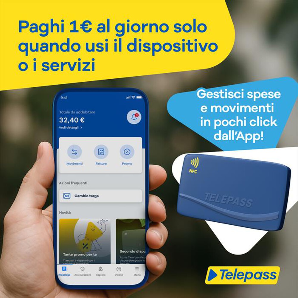 Immagine del prodotto TELEPASS - Grab&Go NFC
