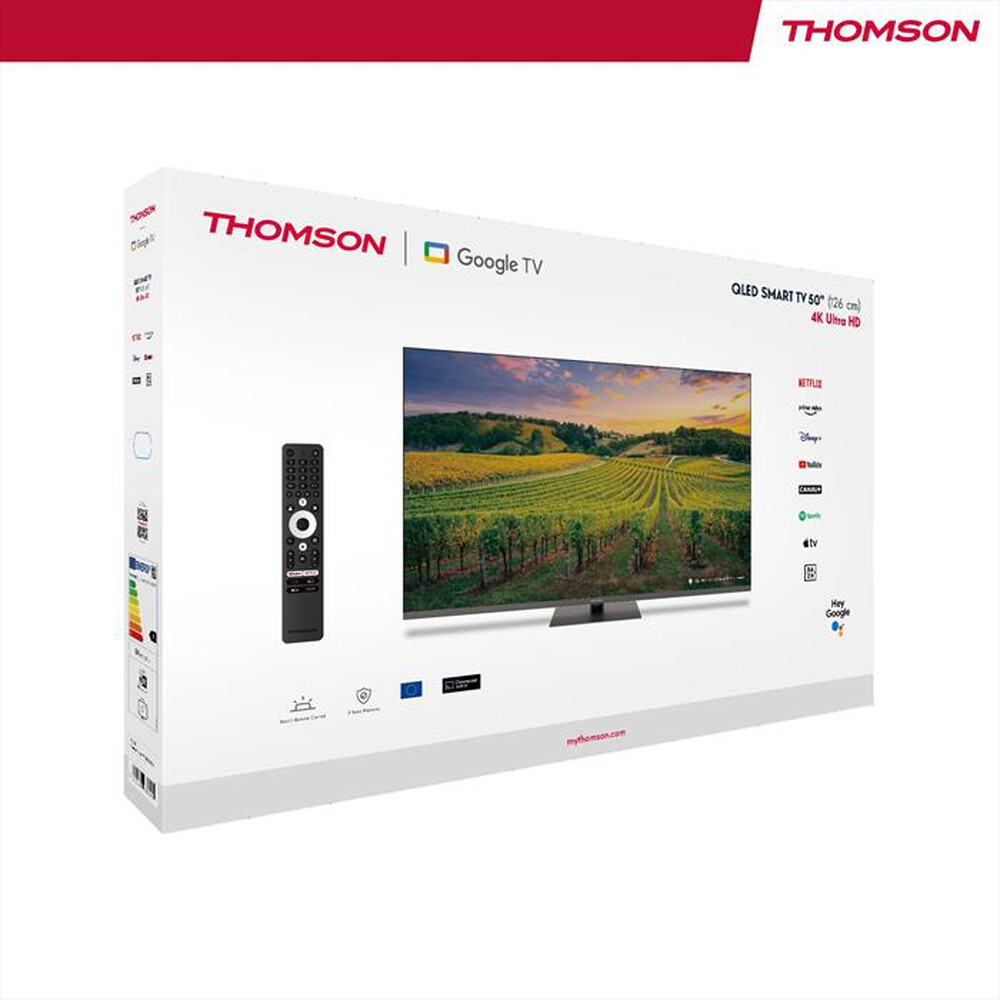 "THOMSON - Smart TV Q-LED UHD 4K 50\" 50QG5C14-Nero"