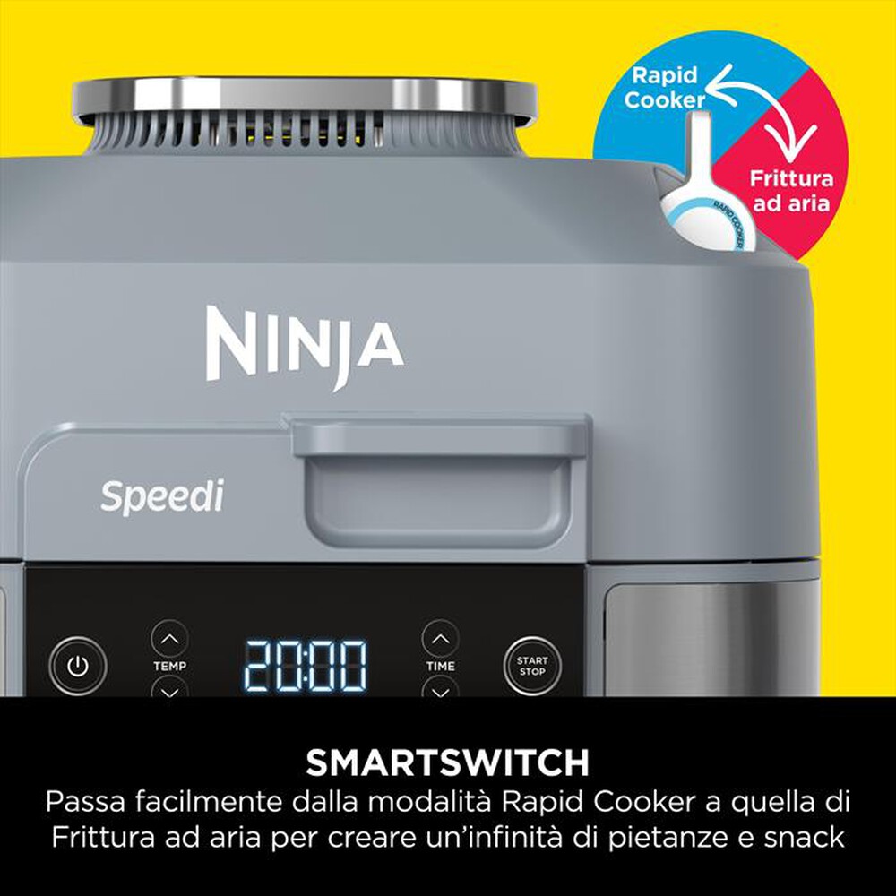 "NINJA - Rapid cooker-friggitrice aria Speedi ON400EU-grigio"