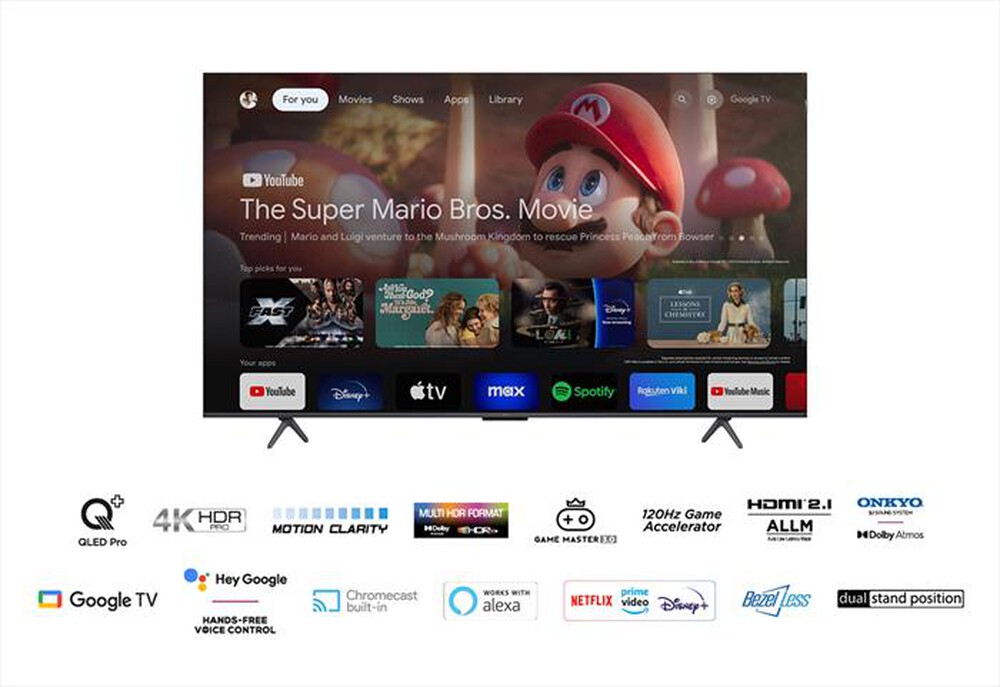 Immagine del prodotto TCL - Smart TV Q-LED UHD 4K 75" 75C655-Titanium