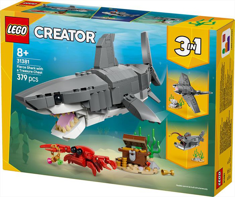 Immagine del prodotto LEGO - CREATOR 3IN1 Squalo con scrigno del tesoro - 31381