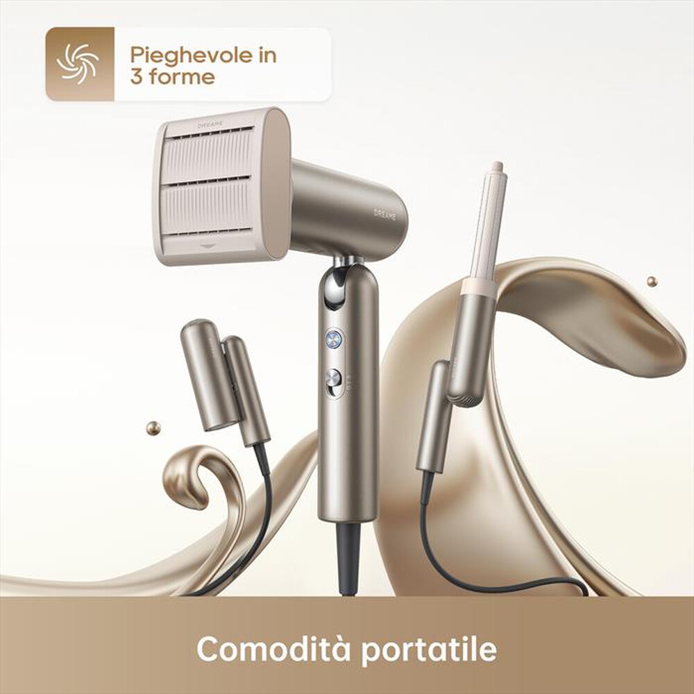 "DREAME - Asciugacapelli HAIR POCKET-Oro Titanio"