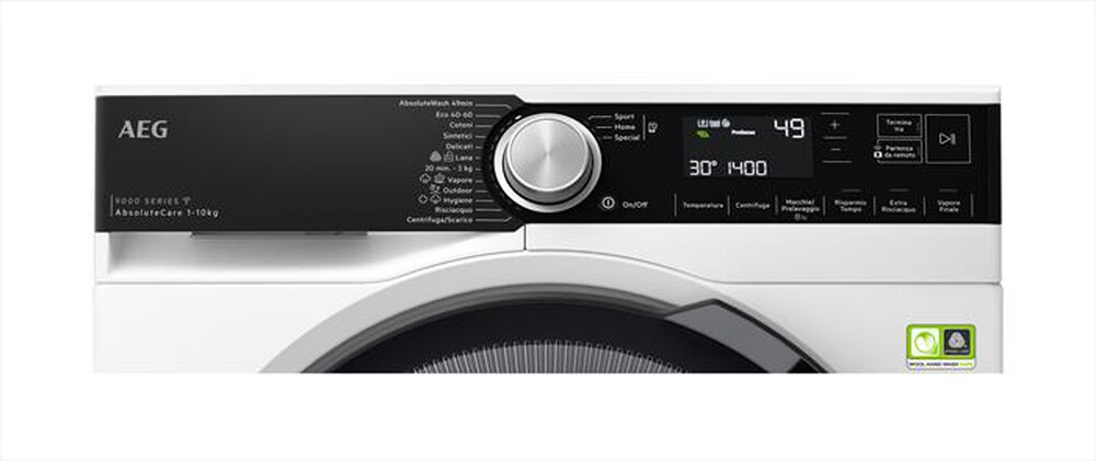"AEG - Lavatrice LR9T16ABS 10 kg Classe A-Bianco"