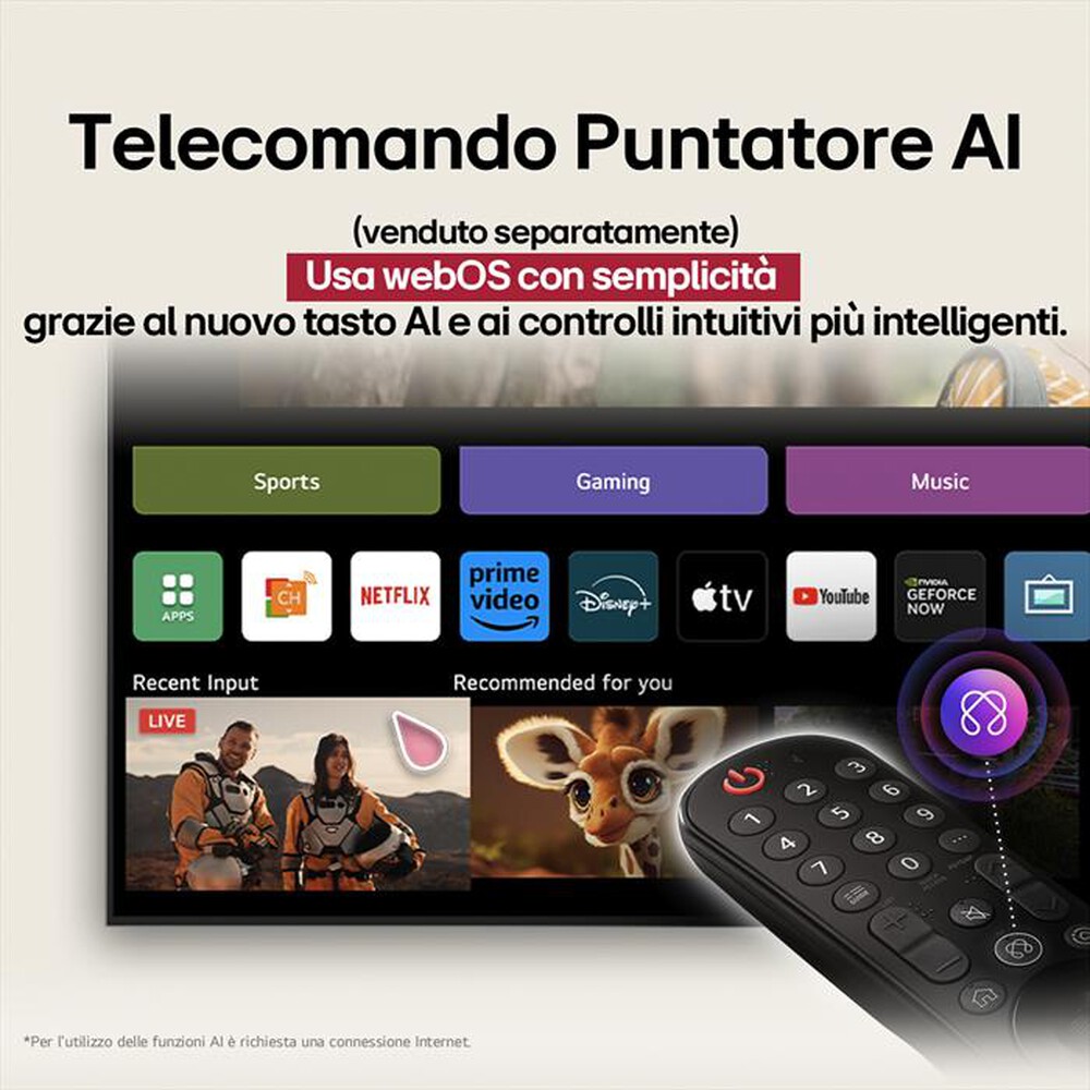 "LG - Smart TV LED UHD 4K  50\" 50UA75006LA-Nero"