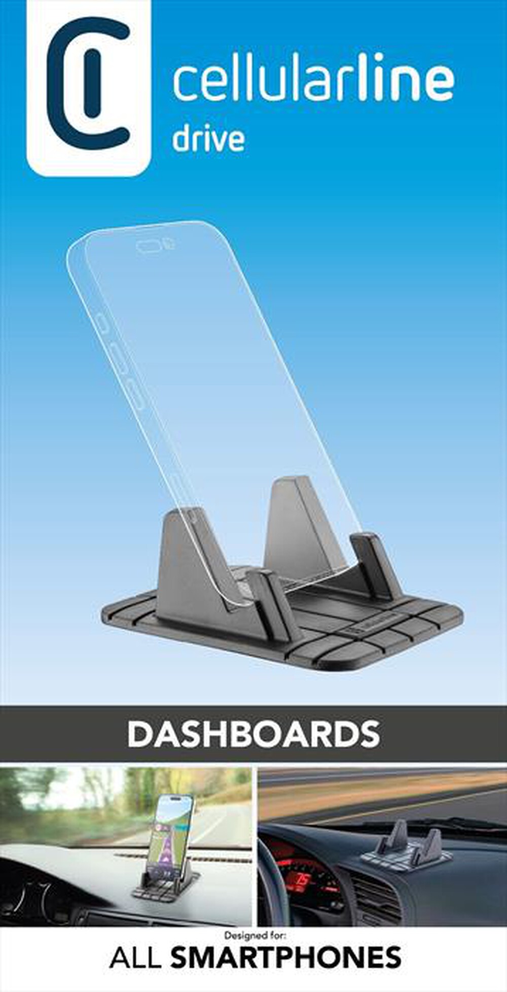 Immagine del prodotto CELLULARLINE - HANDYPADK Supporto auto Universale-Nero