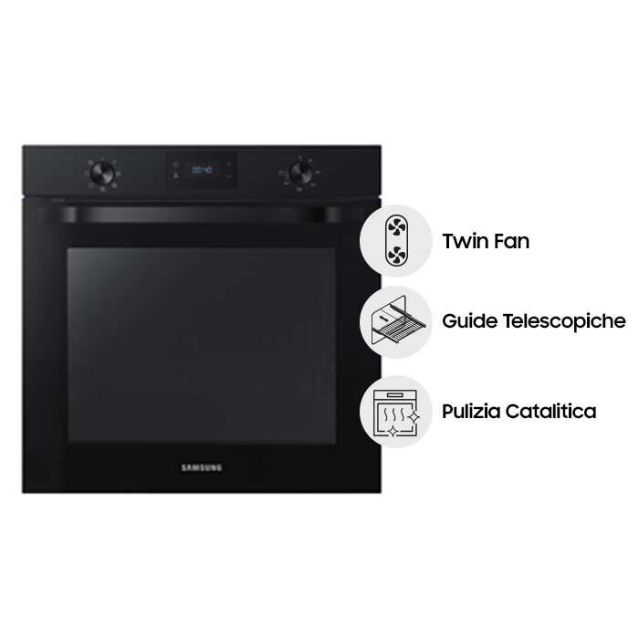 SAMSUNG - Forno incasso elettrico NV70K2340RB/ET Classe A-black | Euronics
