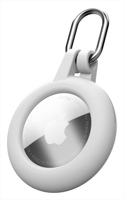 CELLULARLINE - Custodia SOFT SHELL per AirTag e Tracy Tag-Bianco