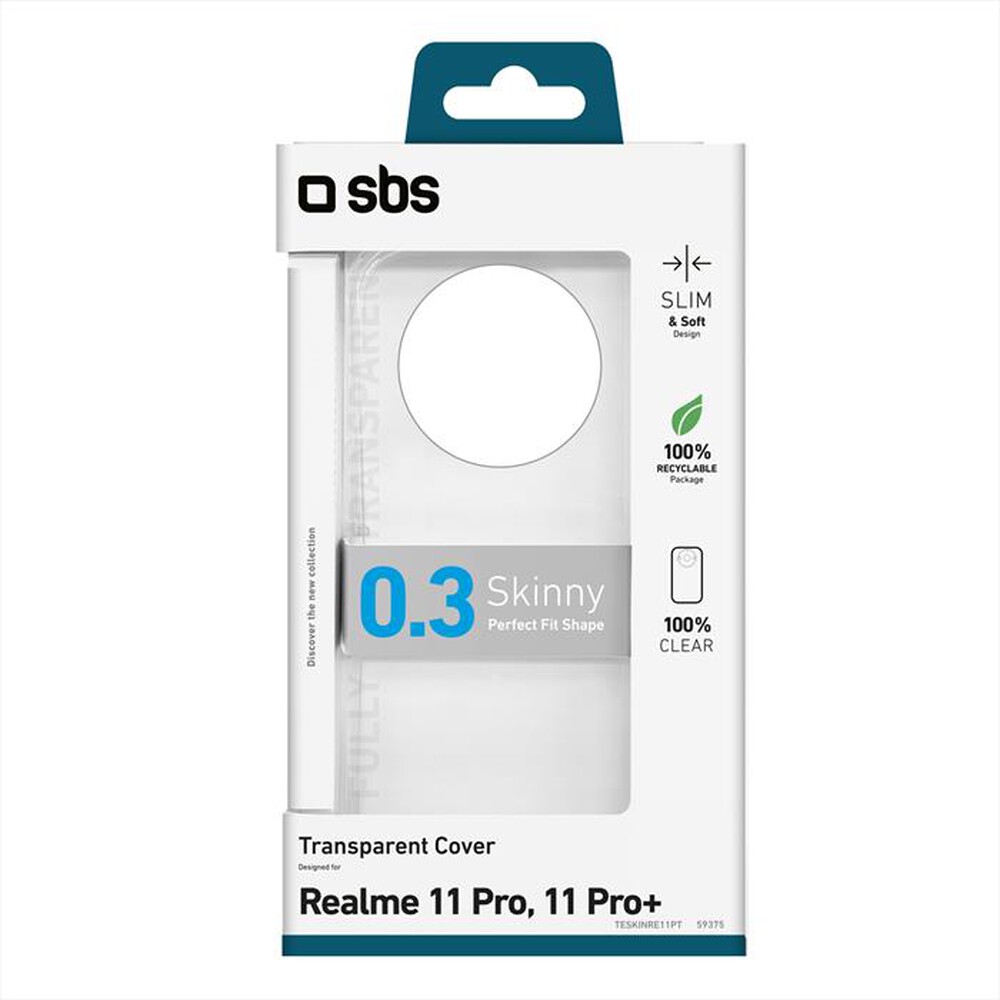 "SBS - Cover Skinny TESKINRE11PT per Realme 11 Pro-Trasparente"