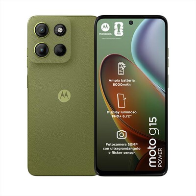 MOTOROLA - Smartphone MOTO G15 POWER 8/512-Iguana Green