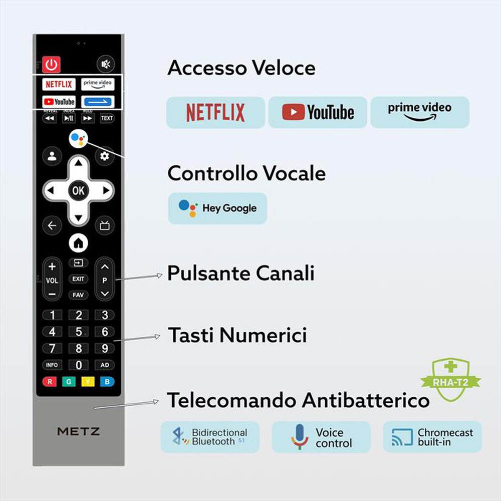 "METZ - Smart TV Q-LED UHD 4K 55\" 55MQD7500Z"