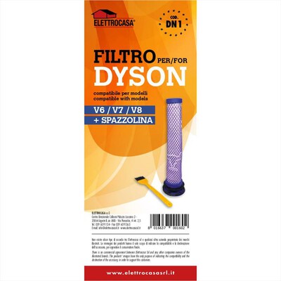 ELETTROCASA - FILTRO DYSON V6/V7/V8