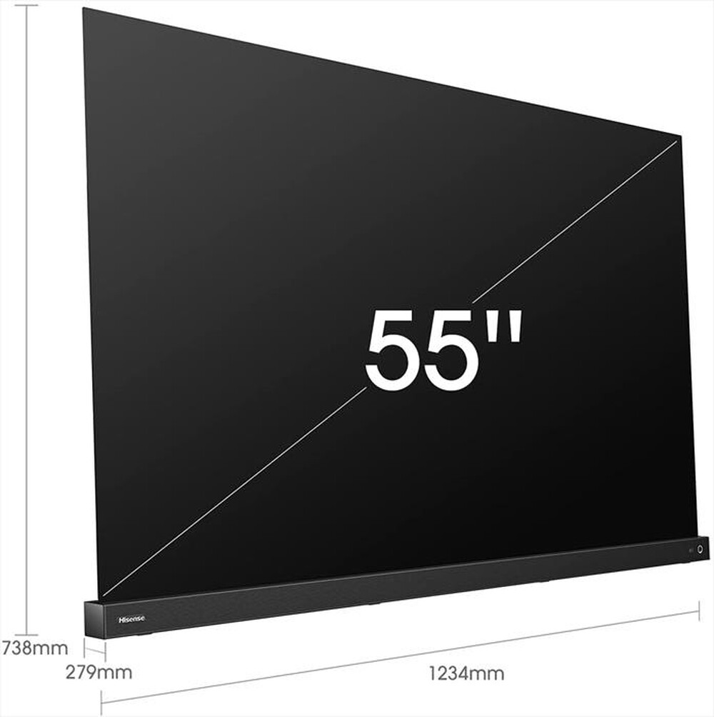 "HISENSE - Smart Tv OLED 120HZ UHD 4K + Soundbar 55\" 55A92G-Silver metal"