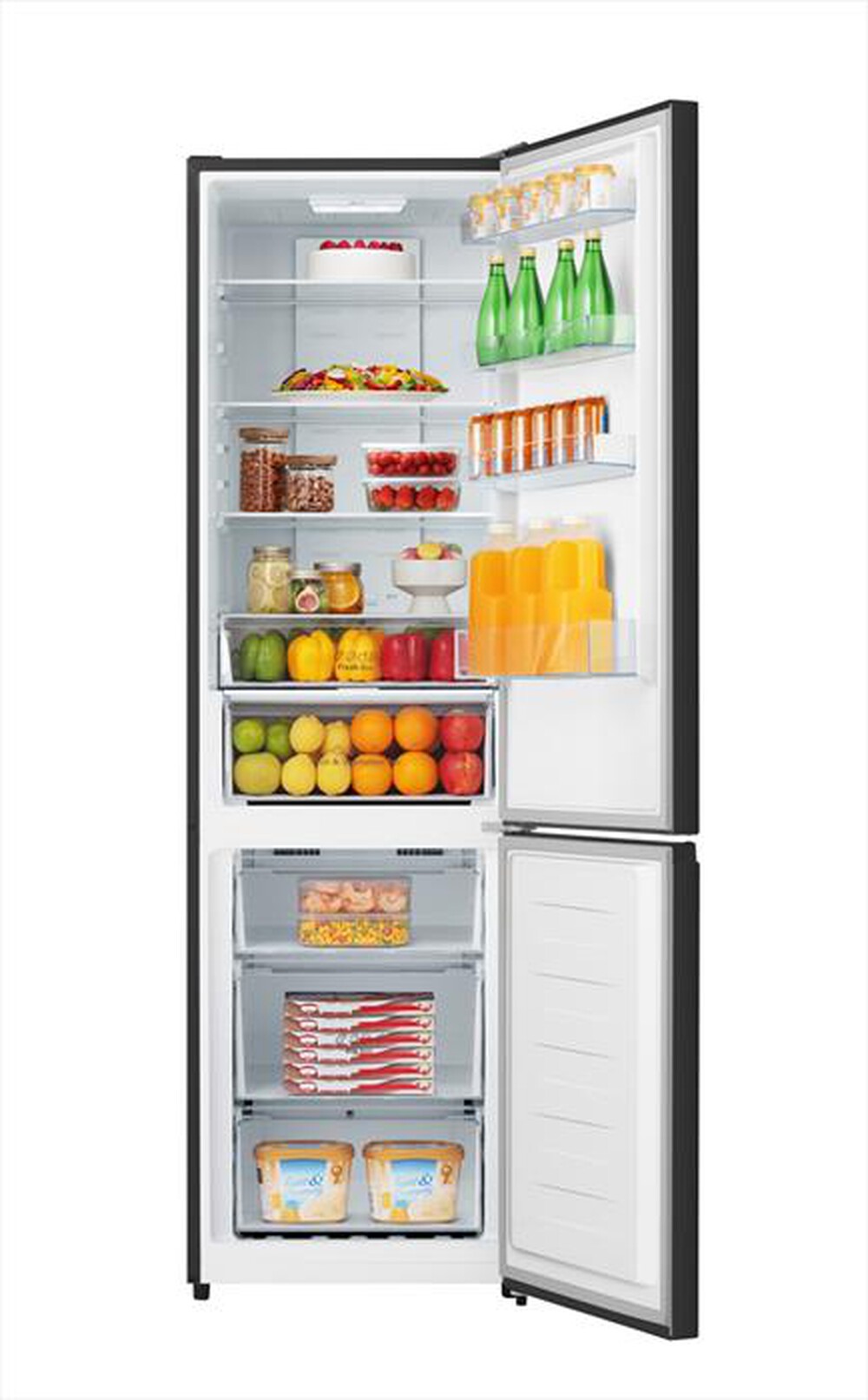 "HISENSE - Frigorifero combinato RB440N4AFE Classe E 336 lt-Black Inox"