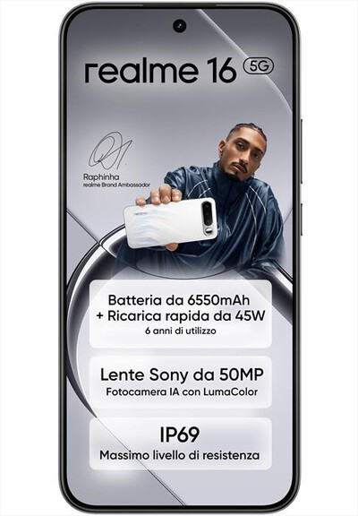 REALME - REALME 16 5G (256GB 8GB)-AIR BLACK