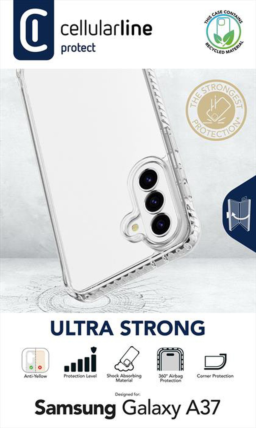 Immagine del prodotto CELLULARLINE - Custodia ultra protettiva ULTRA STRONG Galaxy A37