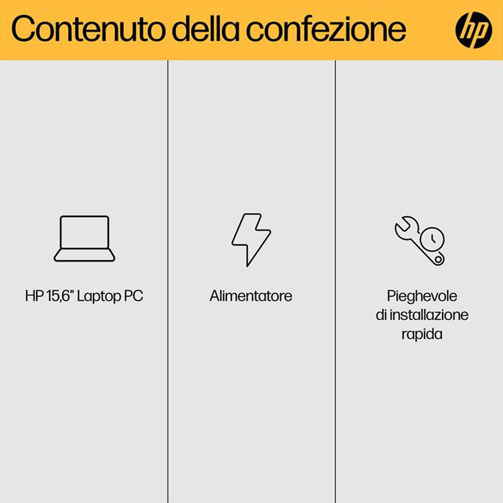 Immagine del prodotto HP - Laptop Windows 11 Home 15.6" 15-FC0100NL-Natural Silver