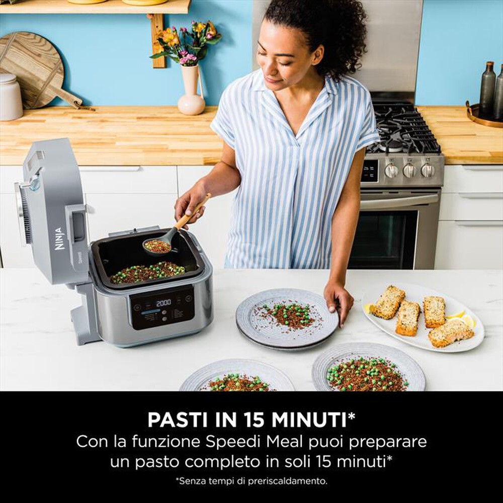 "NINJA - Rapid cooker-friggitrice aria Speedi ON400EU-grigio"