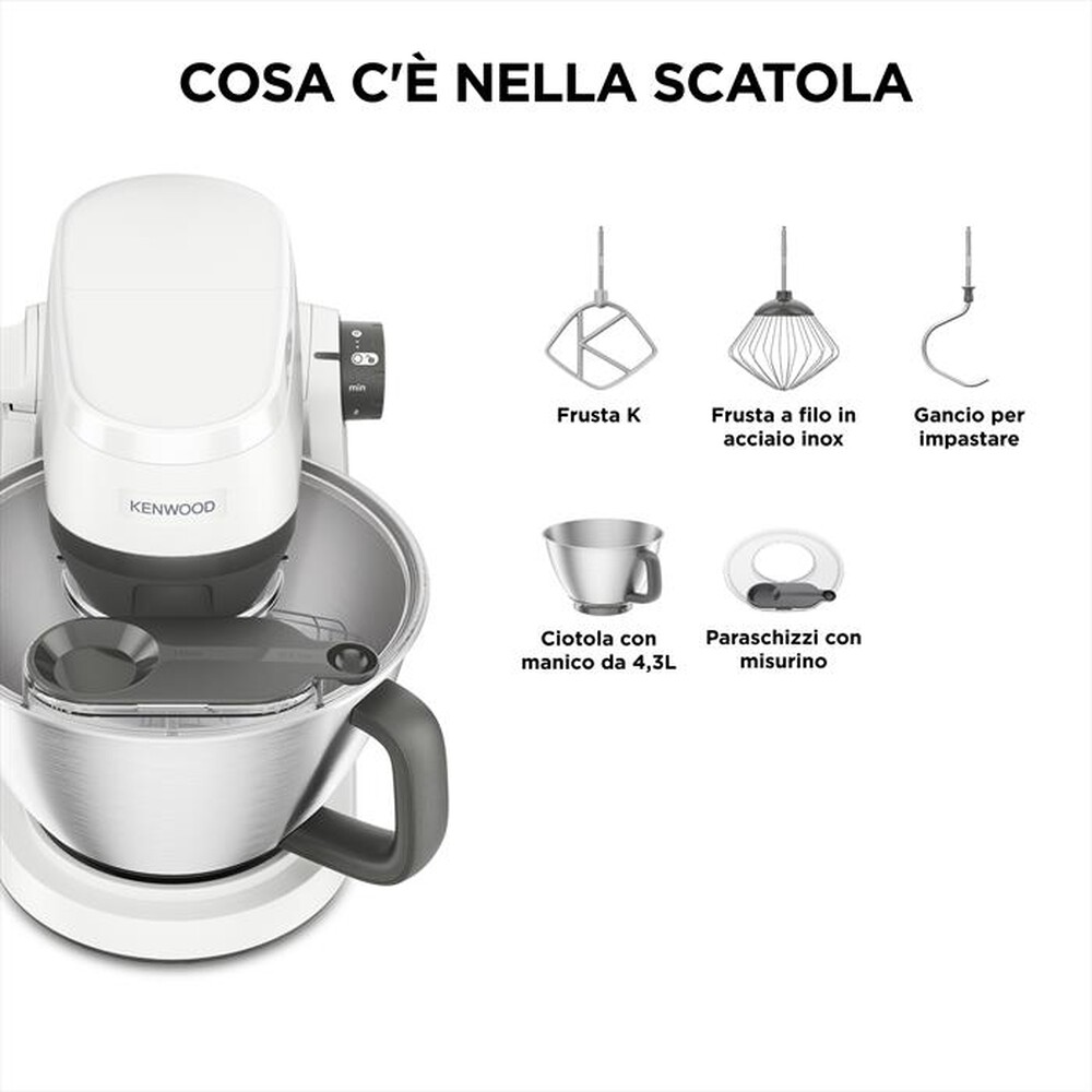 Immagine del prodotto KENWOOD. - MULTITASKER Impastatrice planetaria KHC30.000WH-Bianco