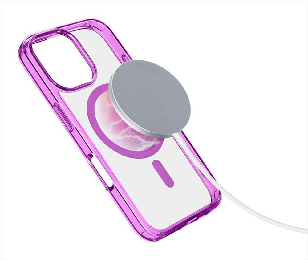 "CELLULARLINE - Cover ICONIC MAG per iPhone 16 Pro-Rosa"