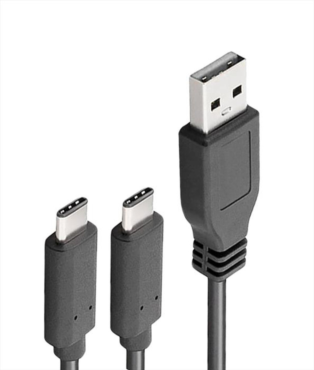 "XTREME - CAVO USB TO DOPPIO TYPE C-NERO"