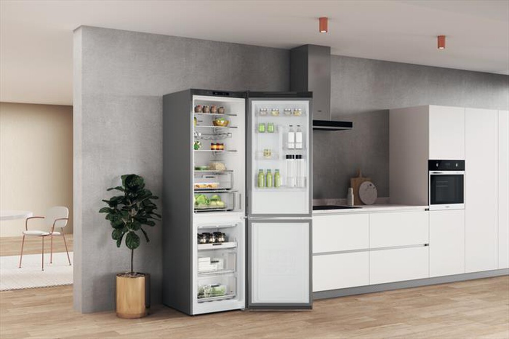 "WHIRLPOOL - Frigorifero combinato W7X 92I OX Classe E 367 lt-Stainless steel"