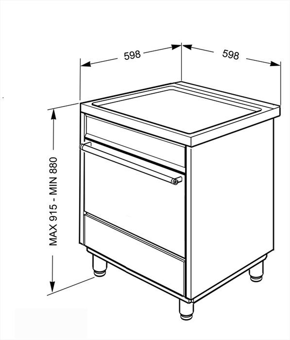 "SMEG - Cucina elettrica C6IMXI9 Classe A-inox"