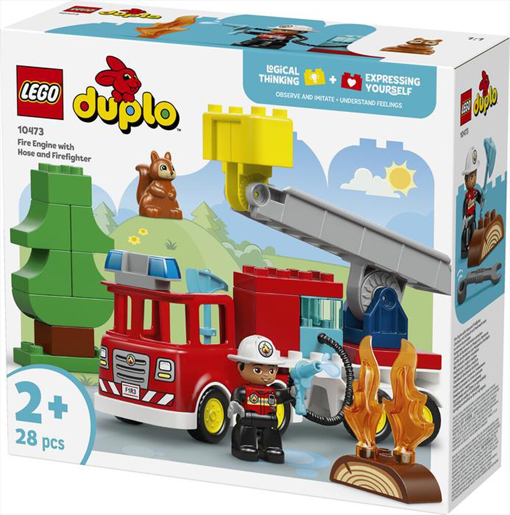 Immagine del prodotto LEGO - DUPLO Autopompa con manichetta e pompiere - 10473-Multicolore