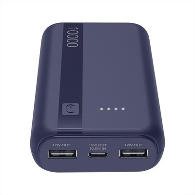 CELLULARLINE - POWERBANK ESSENTIAL 10000 BLU SCURO-Blu scuro