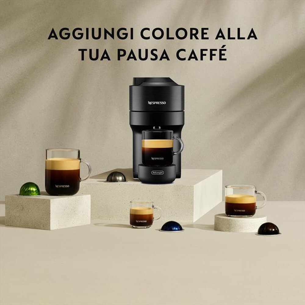 "DE LONGHI - Macchina da caffè VERTUO POP ENV90.B Nespresso-Nero"