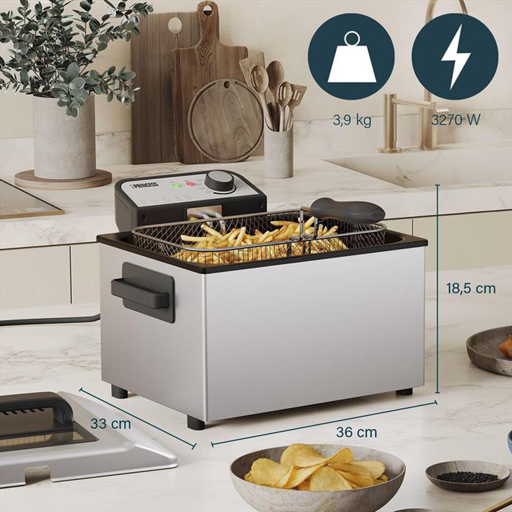 Immagine del prodotto PRINCESS - FRIGGITRICE 5L ACCIAIO-Acciaio