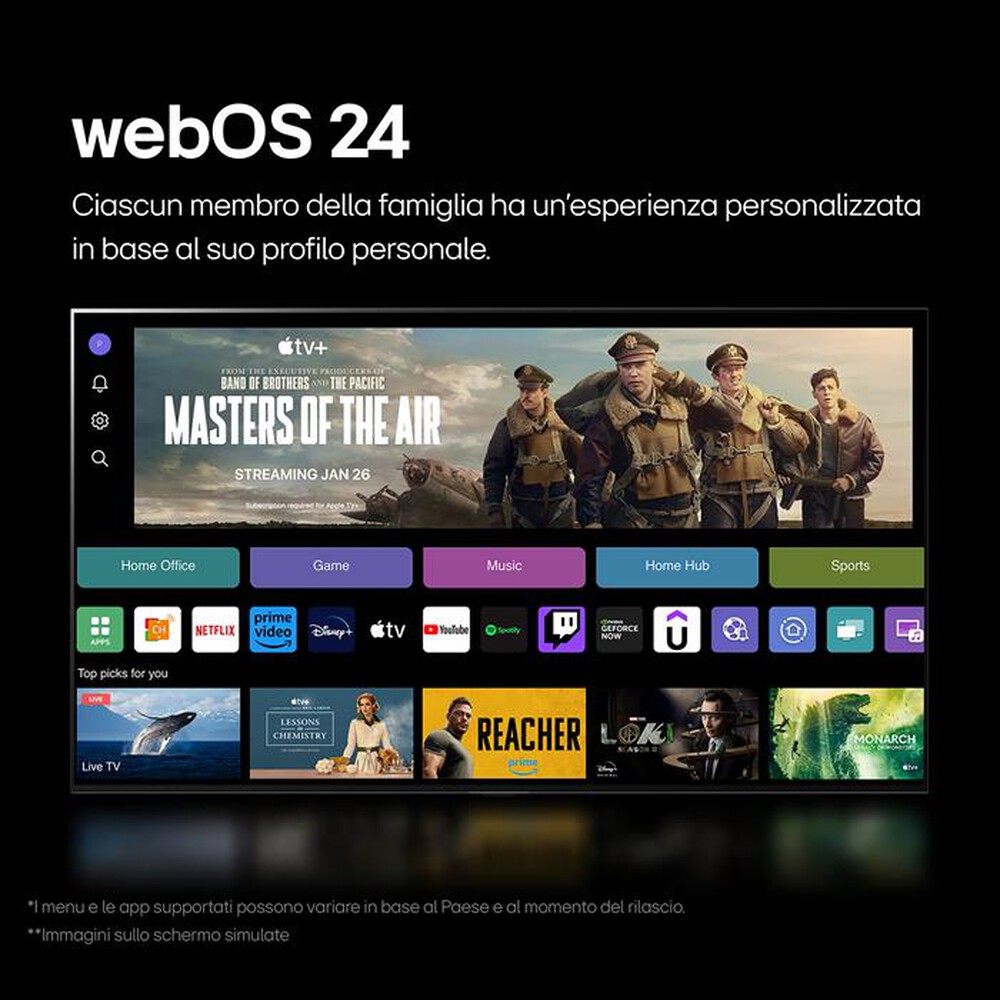 "LG - Smart TV OLED evo UHD 4K 55\" Serie C4 OLED55C44LA-Marrone"