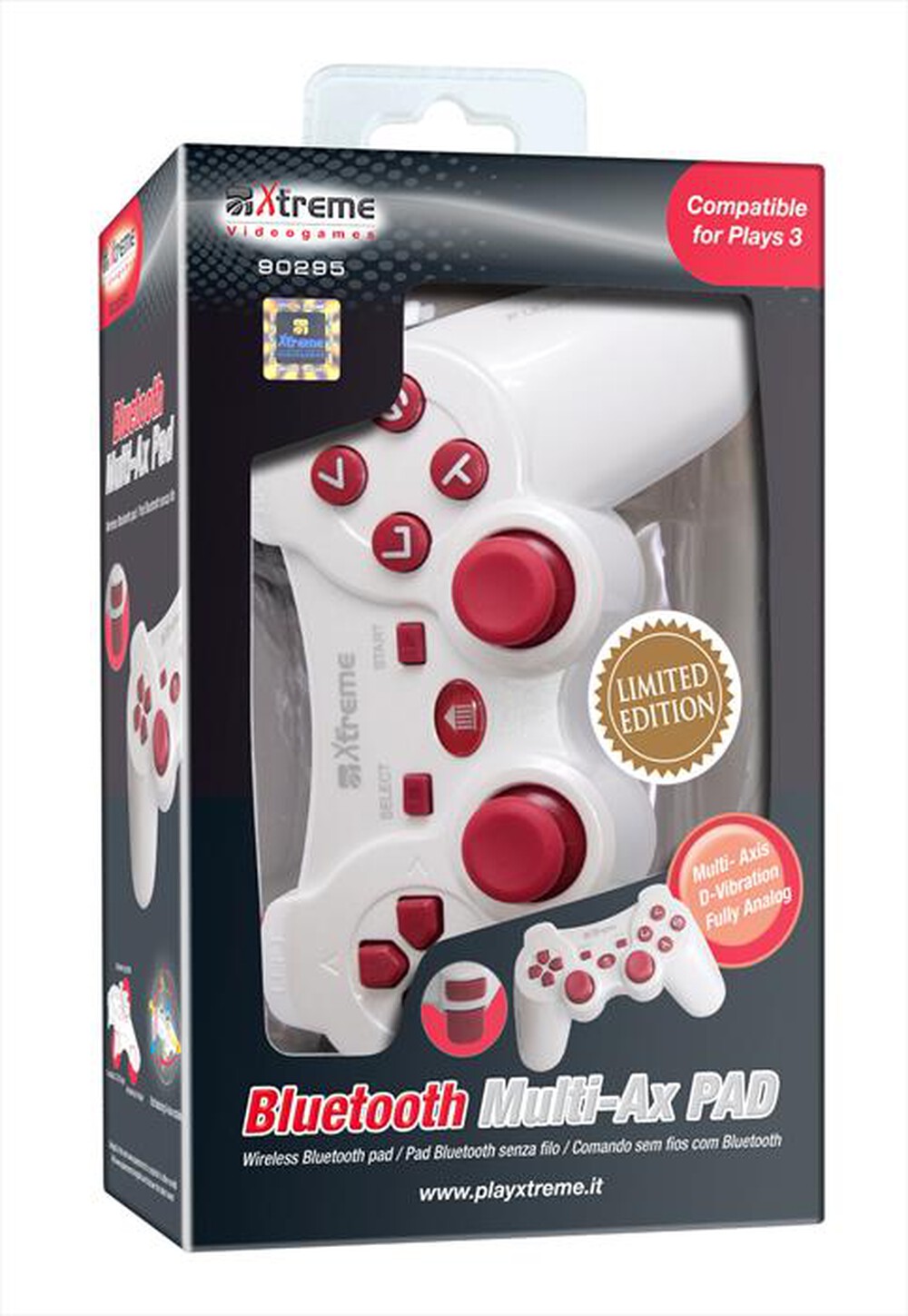 "XTREME - 90295 - Bluetooth Multi-Ax Pad-BIANCO/ROSSO"