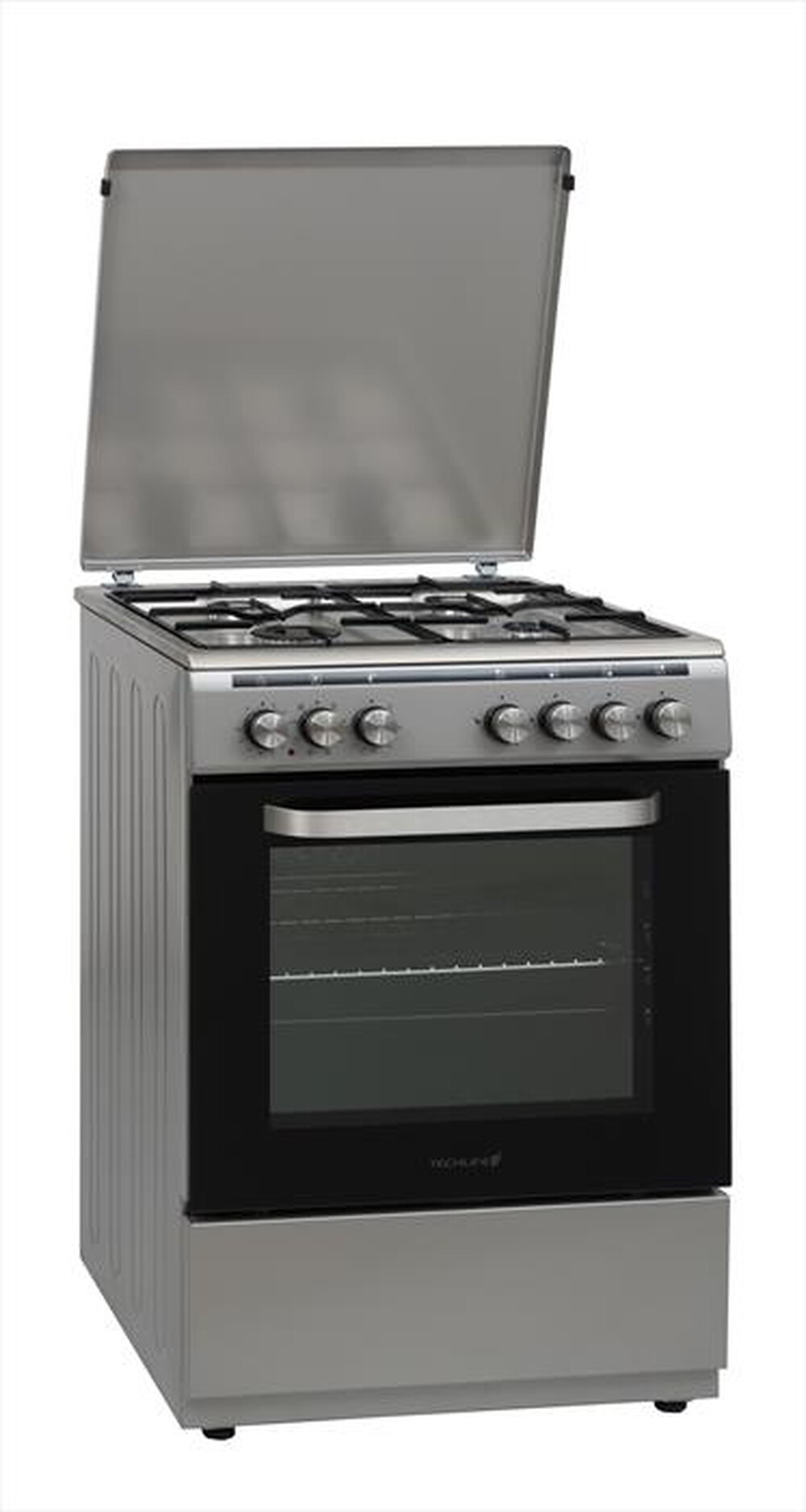 "TECHLIFE - Cucina a gas TFCG60XFEV Classe A-Inox"