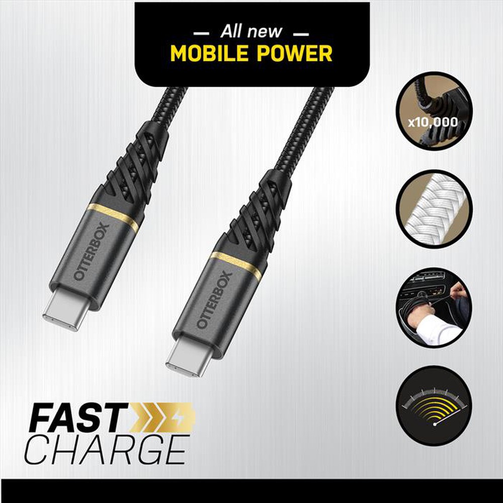 "OTTERBOX - CAVO PREMIUM USB-C A USB-C 1M-NERO"