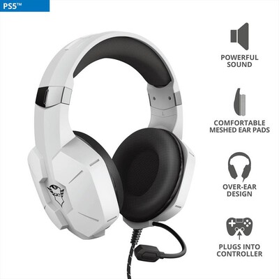 TRUST - GXT323W CARUS HEADSET PS5-White/Black