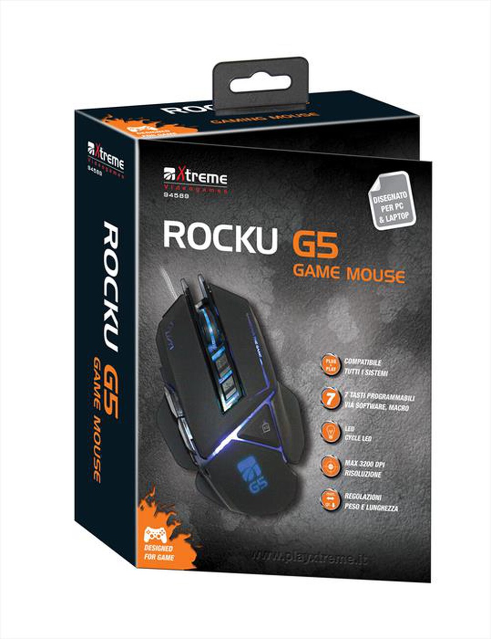 Immagine del prodotto XTREME - MOUSE GAMING ROCKU G5