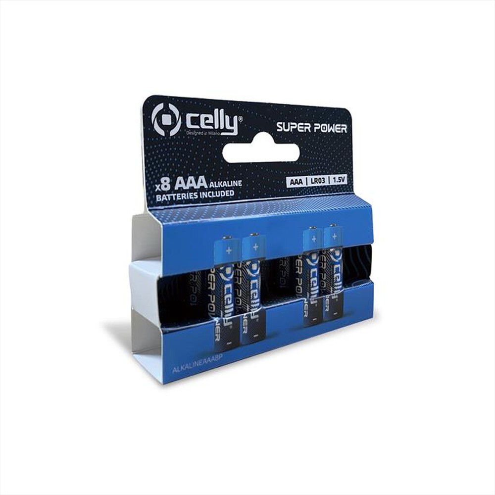 "CELLY - GR ALKALINE AAA MINI STILO 8PZ-Multicolore"