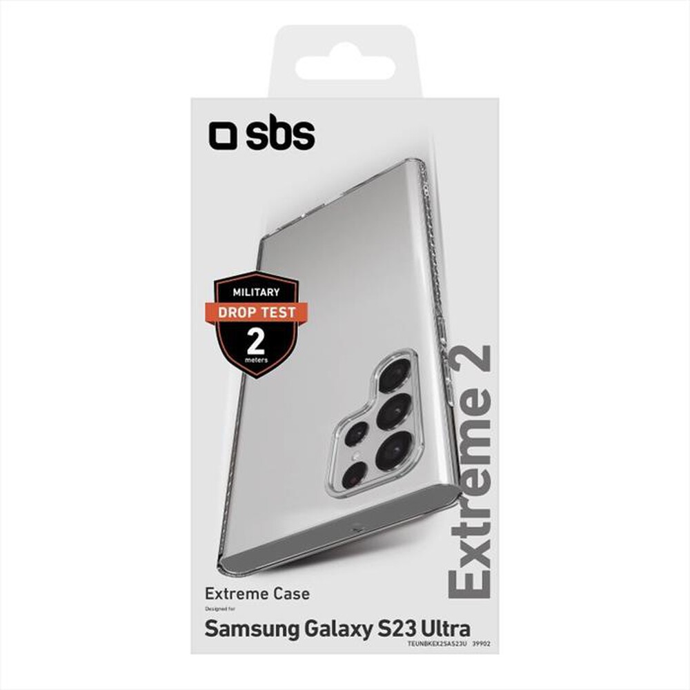 "SBS - Cover Extreme X2 TEUNBKEX2SAS23U Samsung S23 Ultra-Trasparente"