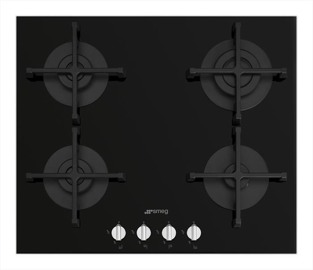 "SMEG - Piano cottura a gas PV264N 4 fuochi 60cm-Nero"